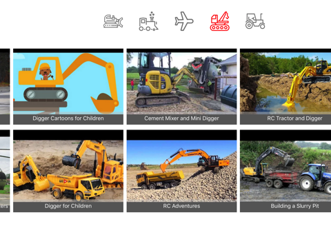 Diggers, Tractors and Trucks Videos for Kids screenshot 4
