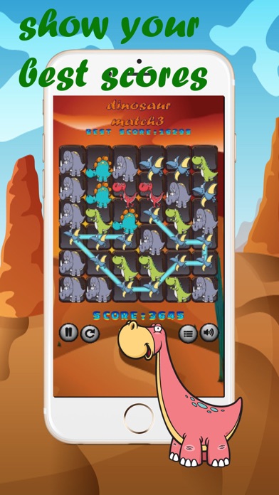 How to cancel & delete Dinosaur Match3 Games matching pictures for kids from iphone & ipad 3