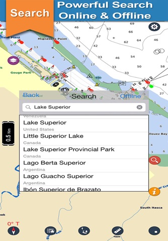 Superior Lake GPS offline nautical boaters chart screenshot 4