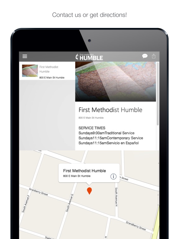 iPad Image of First Methodist Humble
