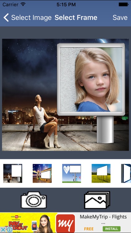 3D Hoarding Photo Frame  And Pic Collage