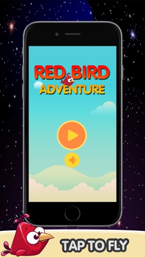 Red Bird Adventure - Tap to Fly