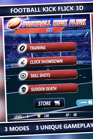 Football Kick Flick - Rugby Football Field Goal screenshot 3