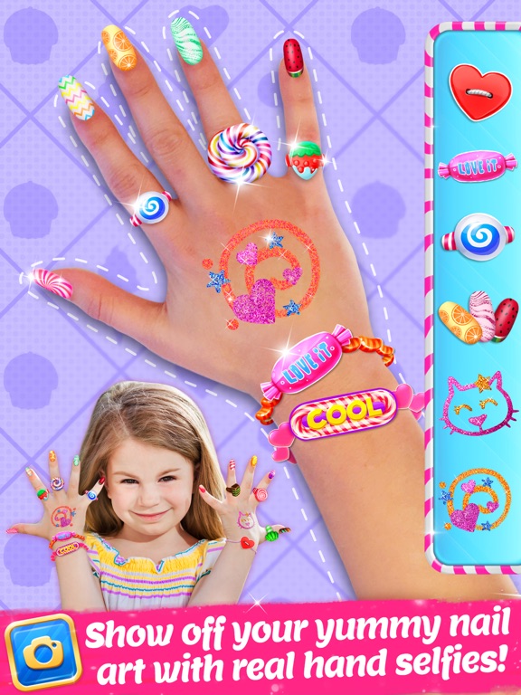 Candy Nail Art - Sweet Spa Fashion Game screenshot 2