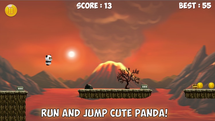 Panda Run Volcano - Planet Earth Day Version