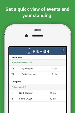 PinHigh - Fantasy Golf screenshot 2