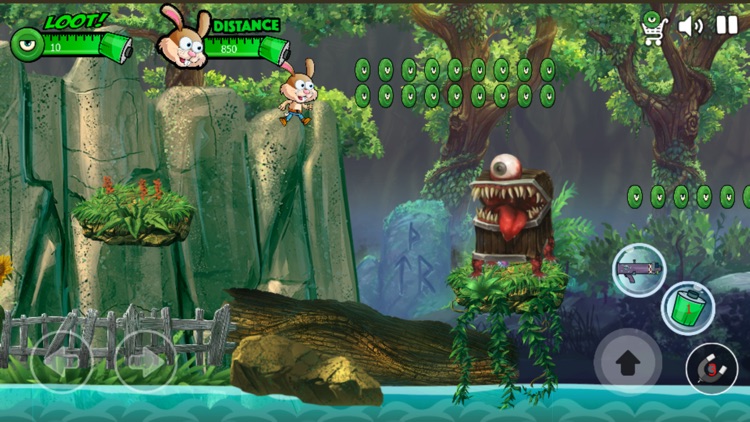 little rabbit shooting monster in the island screenshot-3