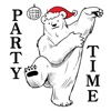 Party Polar Bear Stickers