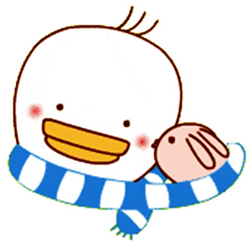 White Duck - Animated Stickers And Emoticons