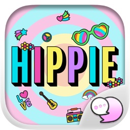 Hippie Art Retro Accessory Stickers By ChatStick