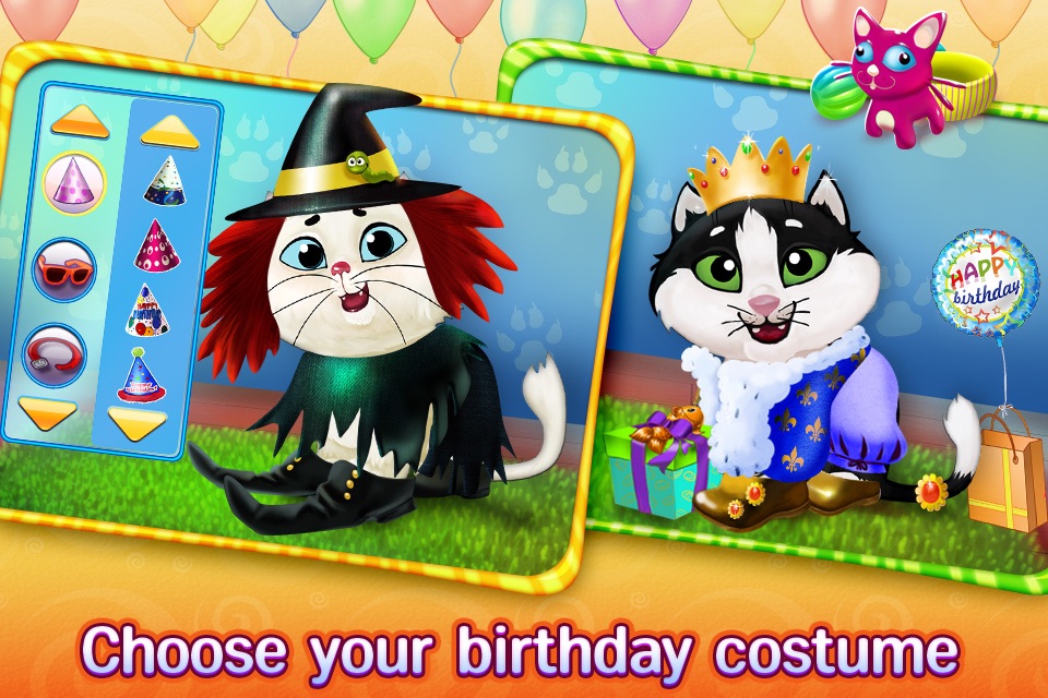 Kitty Cat Birthday Surprise: Care, Dress Up & Play screenshot 4