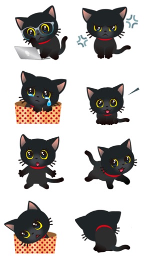 Best Black Cat Stickers(圖1)-速報App