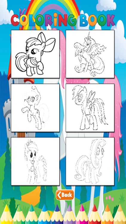 Pony Coroling Book - Activities for Kids screenshot-4