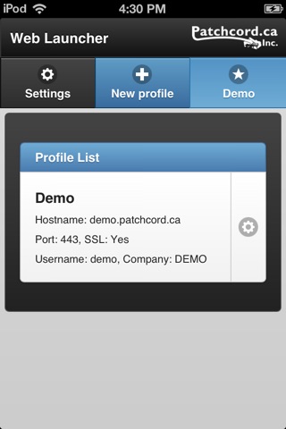 Patchcord Framework Launcher screenshot 4