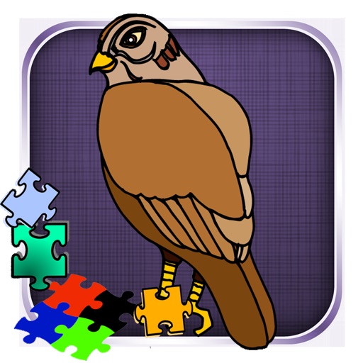 Animals Bird - Hawk Toddlers Kids Games Free Icon