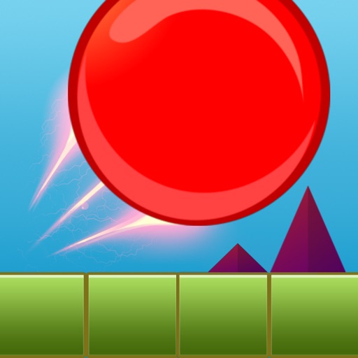 Red Ball Jumping Bounce Icon