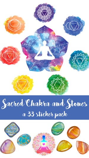 Sacred Chakra and Stones Sticker Pack