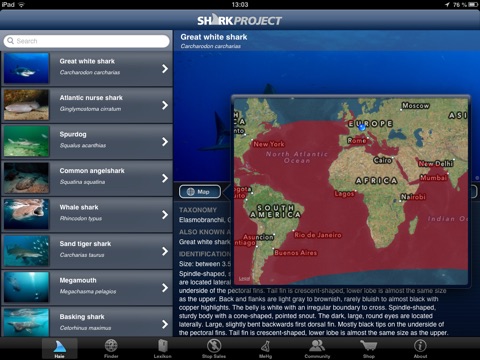 Sharkproject for iPad screenshot 2
