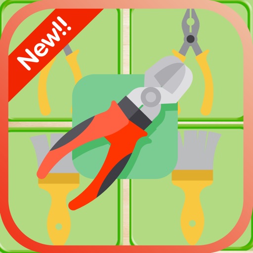 Hand tools Matching game for Kids Icon