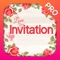 Design and create personalized Invitations cards for all Occasions: Birthday party, marriage party, Anniversary, important parties
