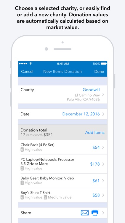 ItsDeductible Charity Donation Tracker