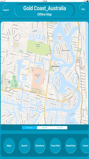 Gold Coast Australia Offline City Maps N