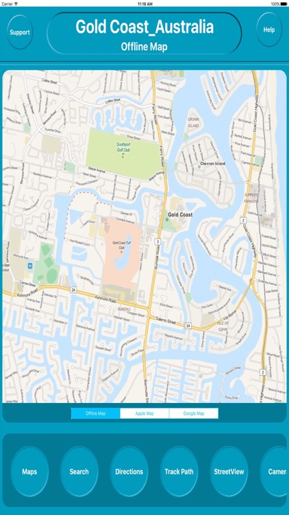 Gold Coast Australia Offline City Maps Navigation