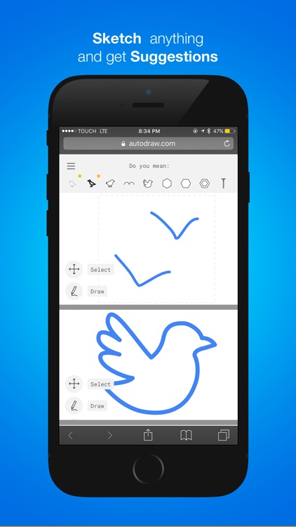 Browser for AutoDraw Recorder of drawing session