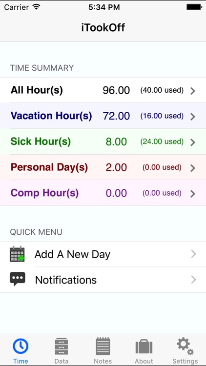 iTookOff Paid Leave Tracker