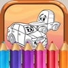 Free Coloring Book for Kids - Cartoon Car