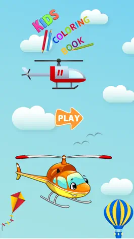 Game screenshot Helicopter Coloring Pages For Learn painting hack