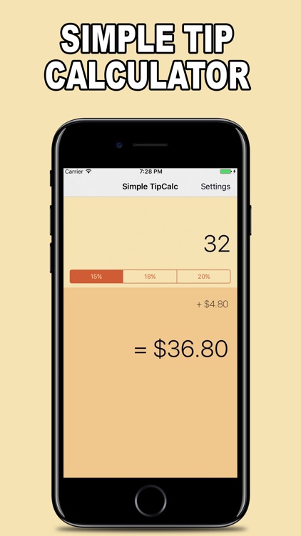 Simple TipCalc for iPhone