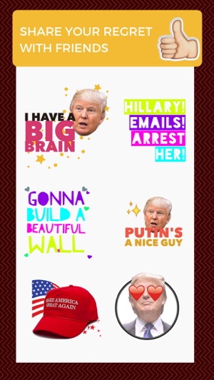 Trump Regrets - Donald Trump Voter Sticker Pack(圖1)-速報App