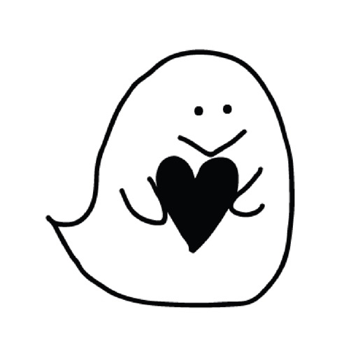 Cute Ghost sticker set 5 icon