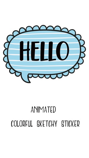 Animated Colorful Sketchy Sticker