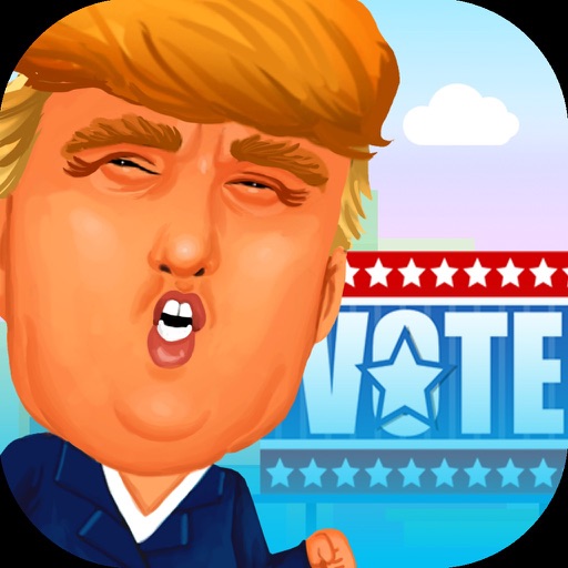 President Trump Skyscraper Jumping Game icon