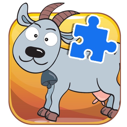 Toddlers Jigsaw Puzzles Page Goat Games Free Icon