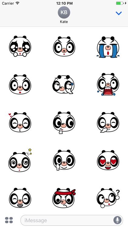 Panda Emoji Animated Stickers For iMessage