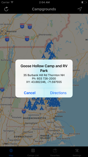 New Hampshire – Campgrounds & RV Parks(圖2)-速報App