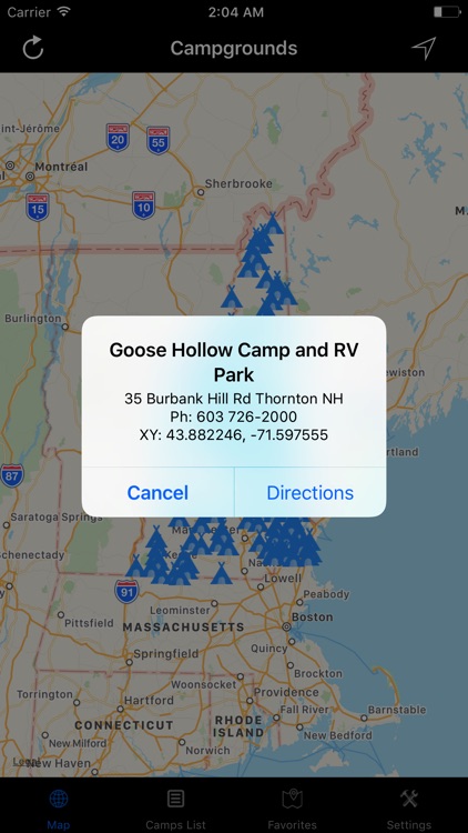 New Hampshire – Campgrounds & RV Parks