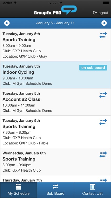 GroupEx PRO - Instructor Dashboard