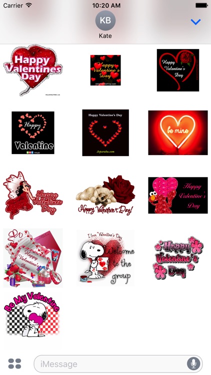 Valentine Animated Sticker for iMessage screenshot-3