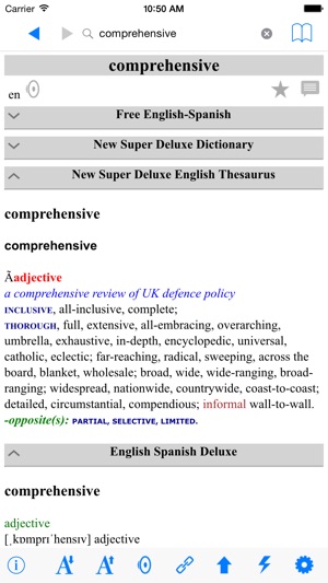 Deluxe Diccionario Español Inglés - Super Dict(圖1)-速報App