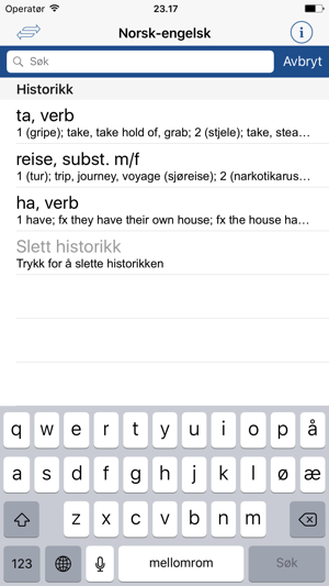 Ordnett Engelsk Bla Ordbok On The App Store