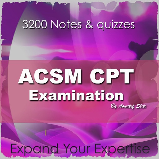 ACSM CPT Examination for Learning 3200 Flashcards icon