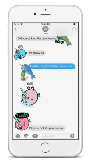 Narwhal Nation ANIMATED Emoji Stickers(圖2)-速報App