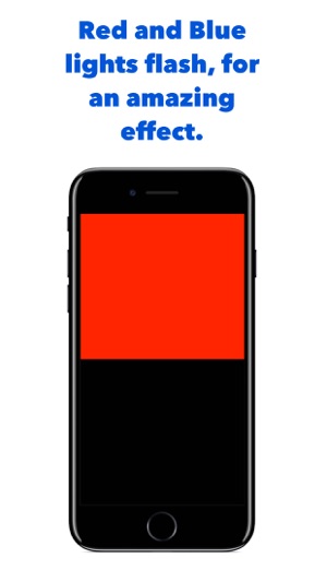 blue flashing lights app