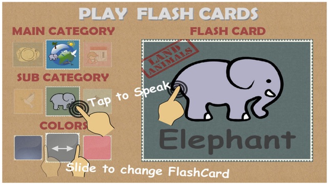 Colorful Kids FlashCard Free