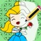 Kids Princess Coloring Book is a free app designed for little girls and boys from 2 to 8 years old to learn to draw and paint with different brushes and colors