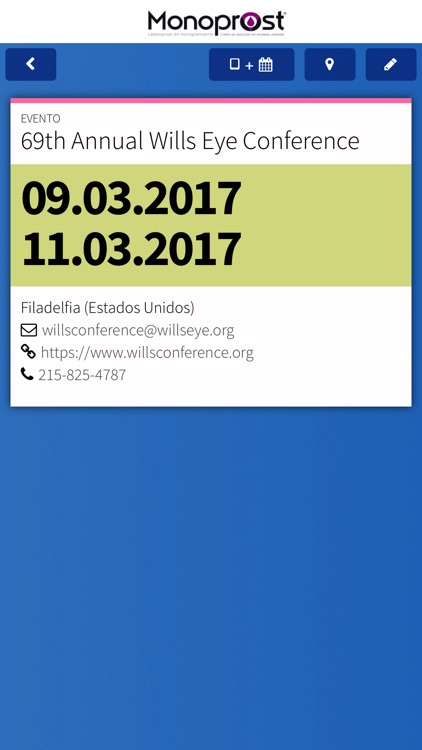 Calendario Congresos Oftalmología 2017-18 screenshot-3